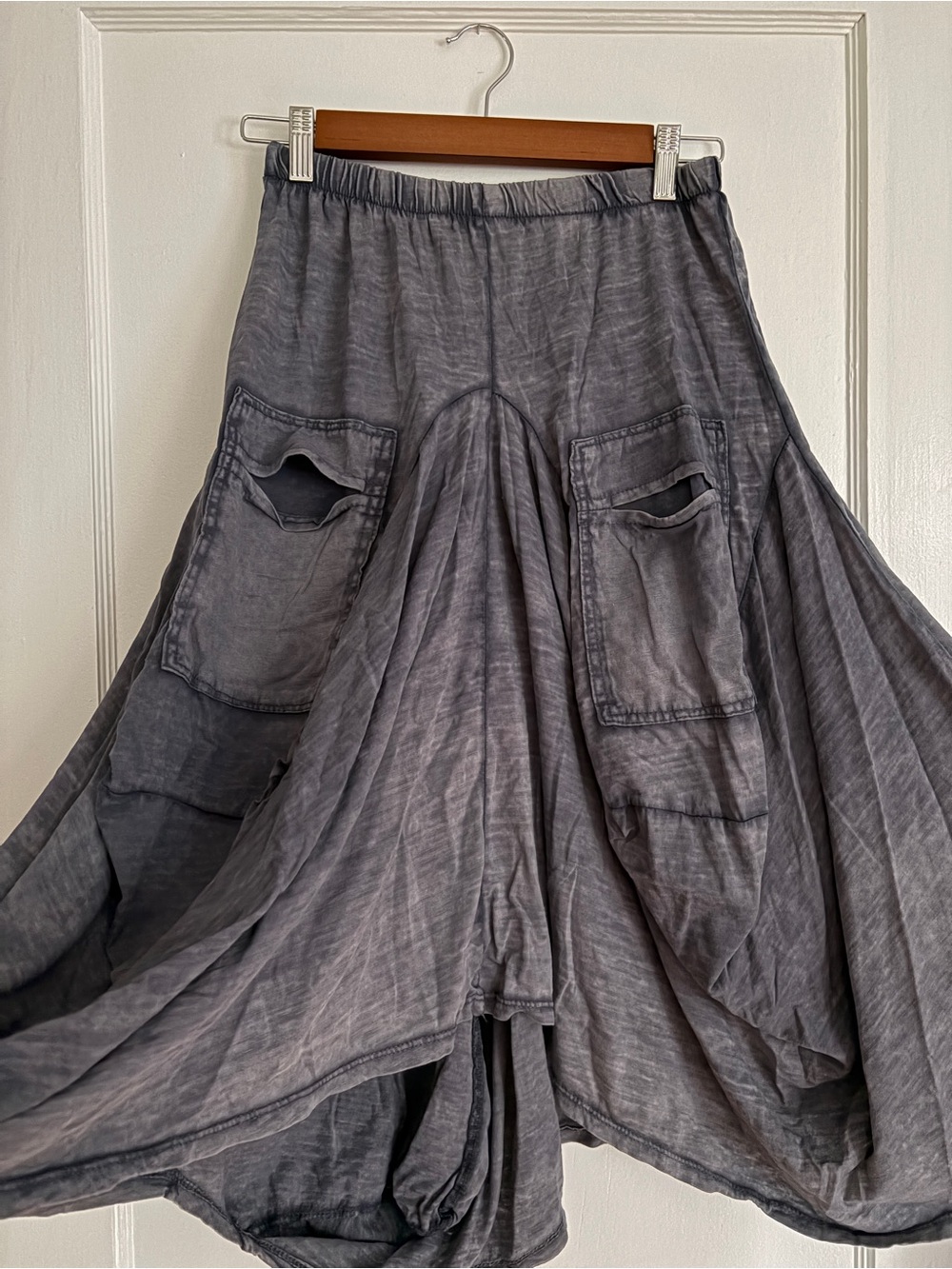 Fun and Flowy Cotton Boho Skirt with Pockets - Picture 2 of 5